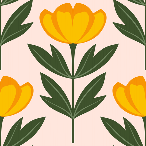 Orange Golden Yellow Flowers Peach Fuzz