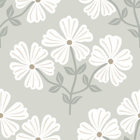 White Beige Sage Green Artichoke