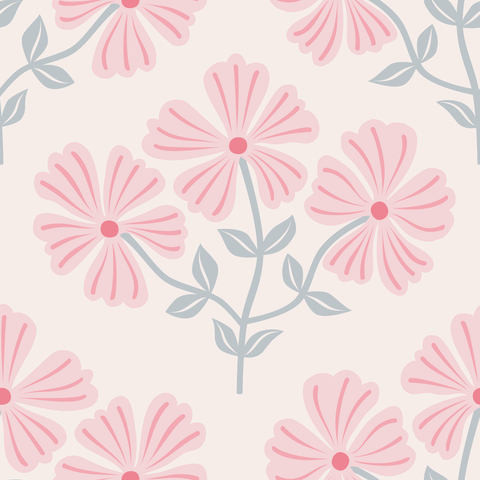 Peach Pink Muted Blue Grey Blush