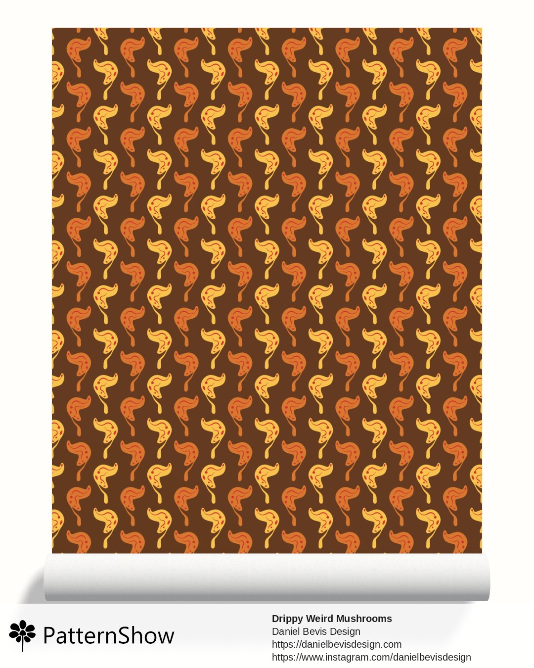 Drippy Weird Mushrooms wallpaper - Spiced Apples 1