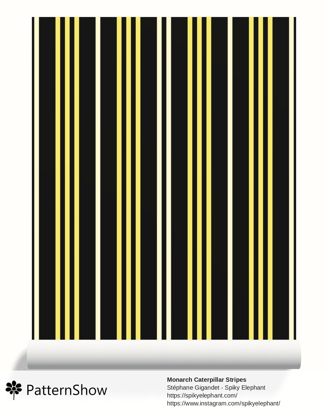 Monarch Caterpillar Stripes wallpaper - monarch-stripes.monarch.3600x3600