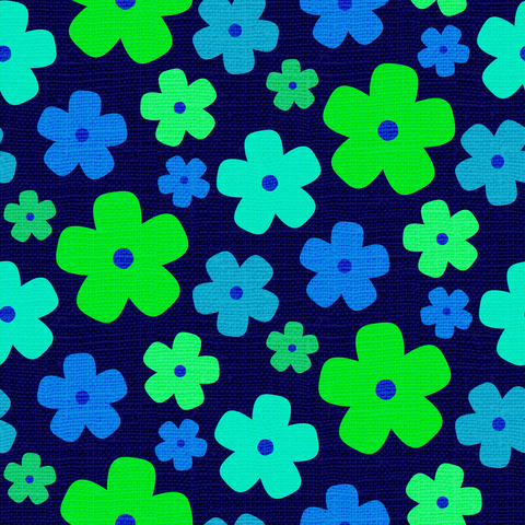 Navy Blue Indigo Turquoise Green