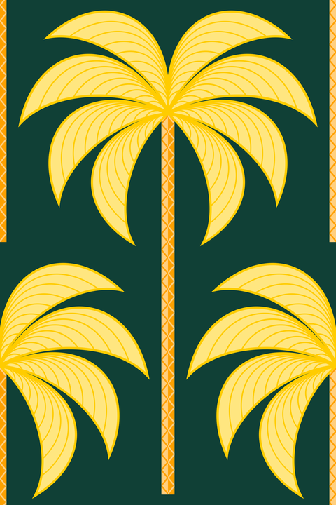 Yellow Gold Dark Forest Emerald Green