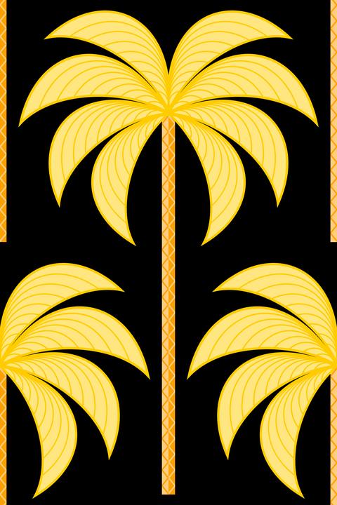 Bright Golden Yellow Gold Black