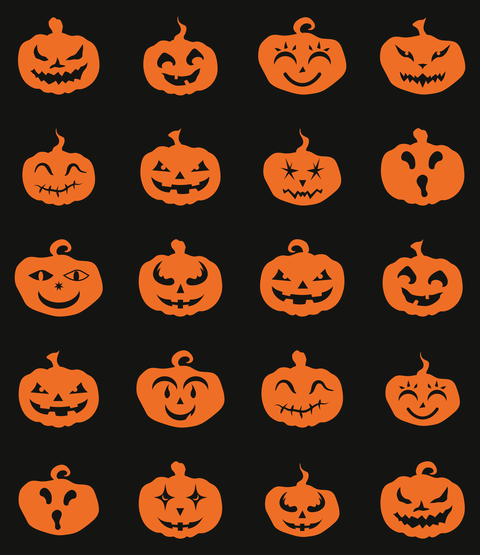 Pumpkin Orange and Black