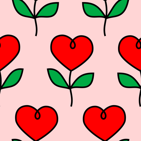 Red Pastel Pink