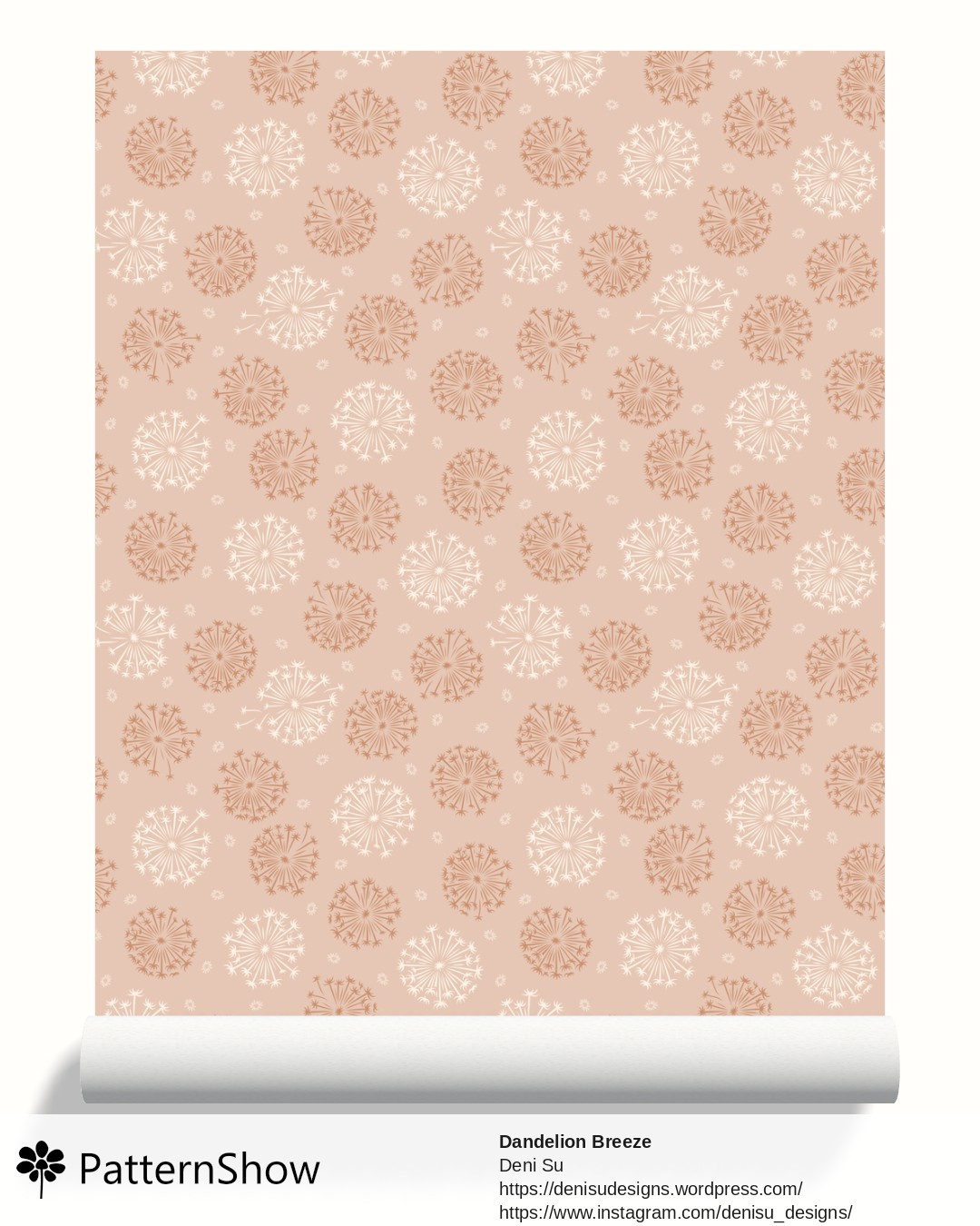 Dandelion Breeze wallpaper - Tan