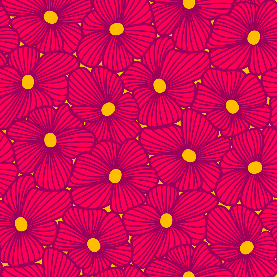 Fuschia, Purple, Yellow