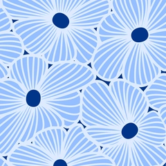 Coral Reef Anemone Flowers - coral-reef-anemones.navy-blue-white.3600x7200