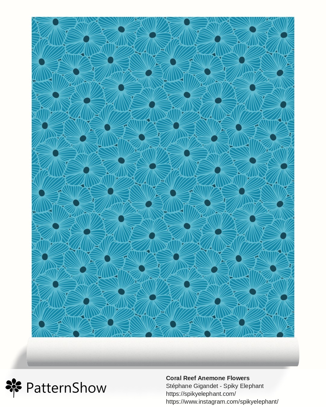 Coral Reef Anemone Flowers wallpaper - Blue