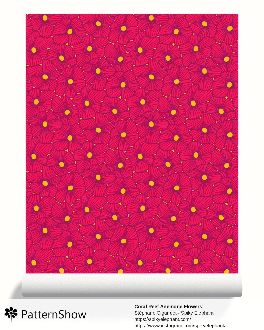 Coral Reef Anemone Flowers wallpaper - Fuschia, Purple, Yellow
