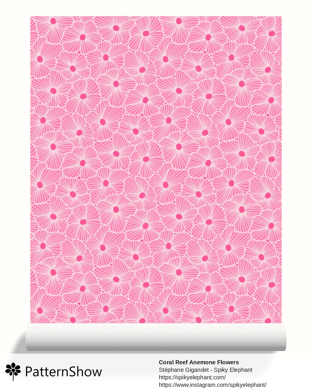 Coral Reef Anemone Flowers wallpaper - Hot Pink