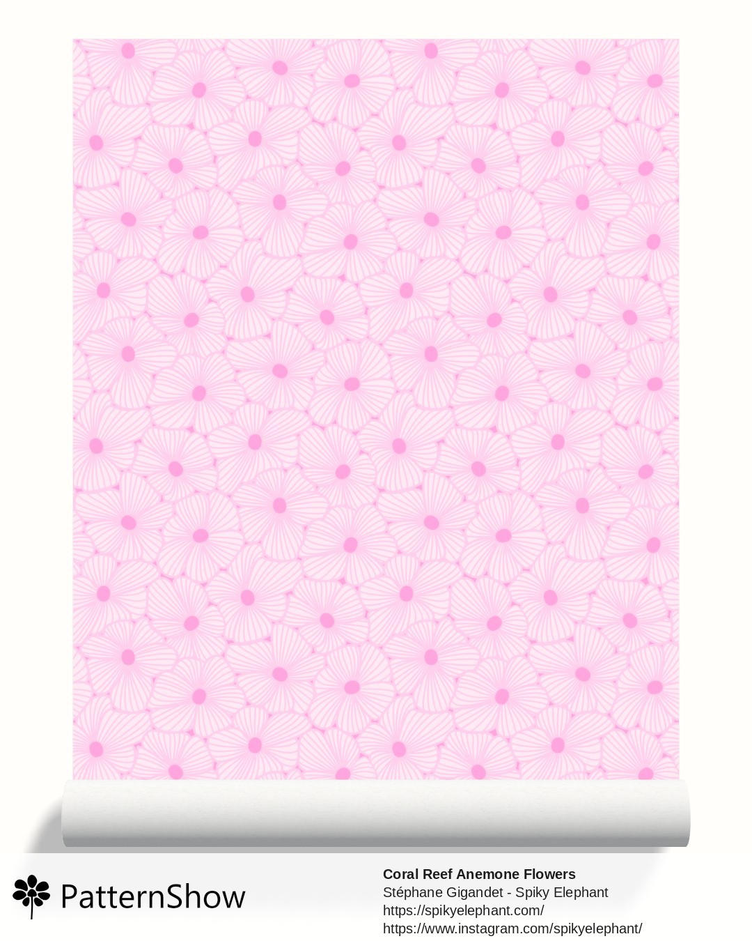 Coral Reef Anemone Flowers wallpaper - coral-reef-anemones.light-pink.3600x7200