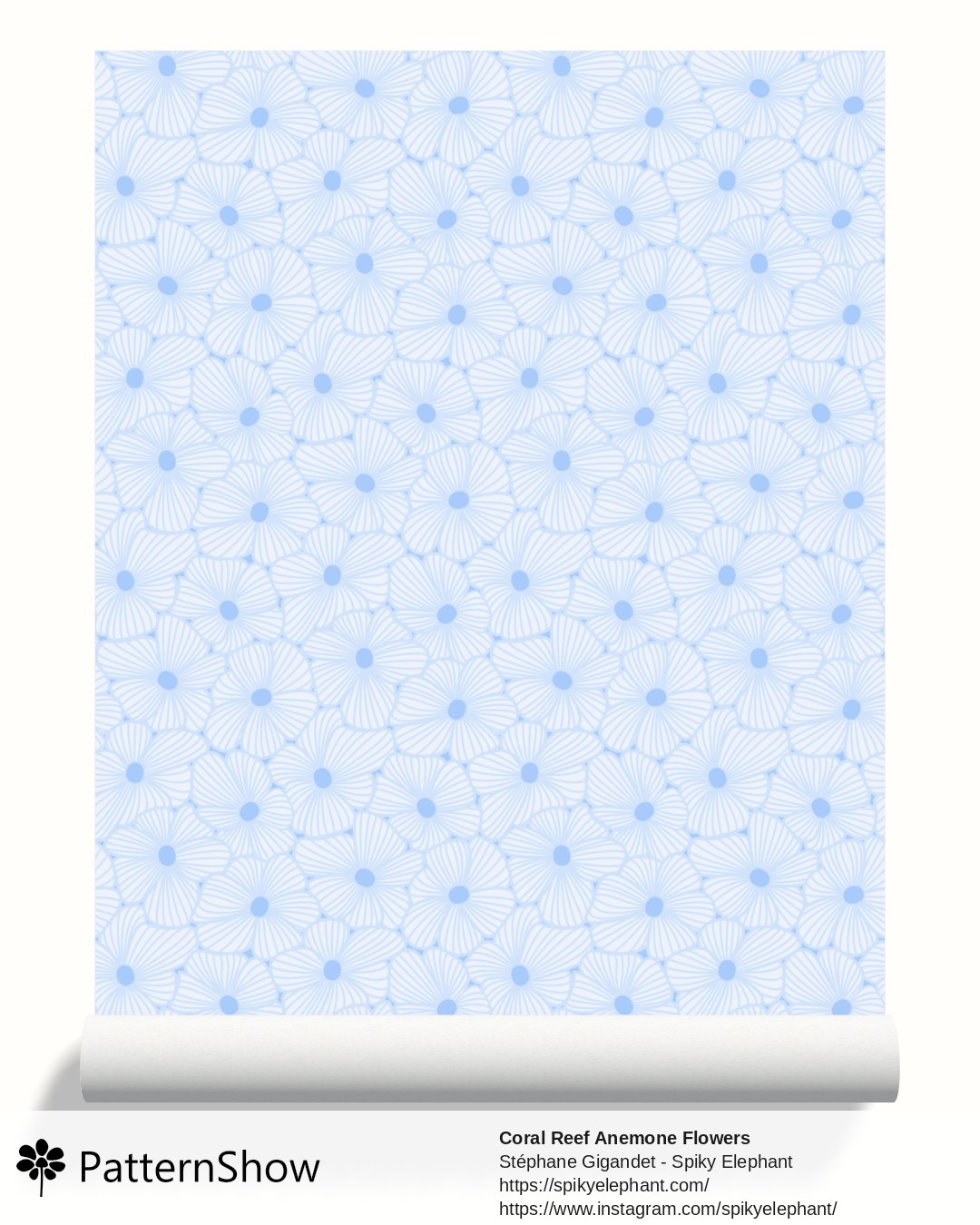 Coral Reef Anemone Flowers wallpaper - coral-reef-anemones.light-blue.3600x7200