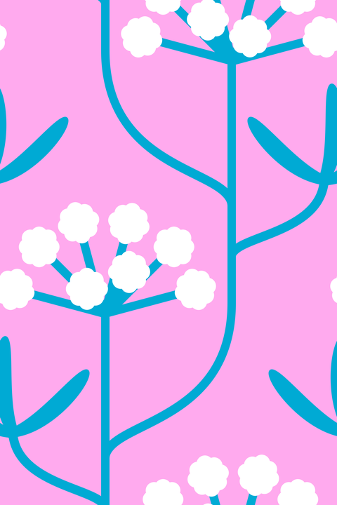 Preppy Shabby Chic Feminine Pink Blue Teal White