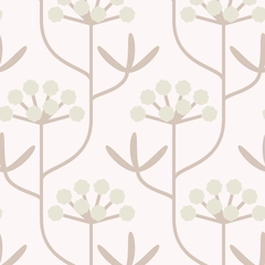 Coastal Rock Flowers - Off White Cream Light Neutral Brown Tan Earth Tones