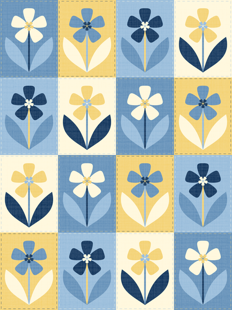Light Blue Butter Yellow