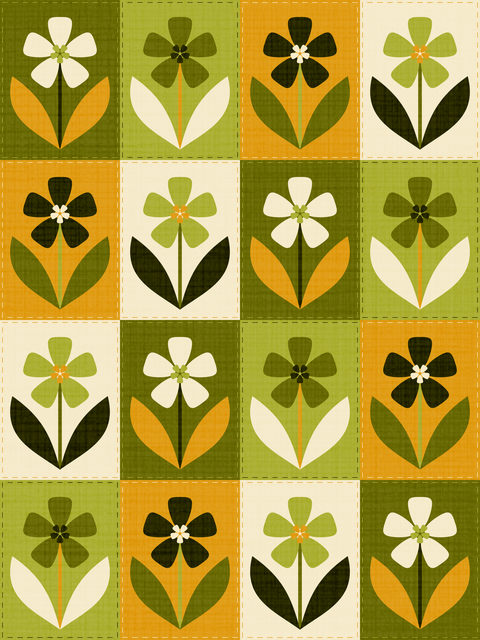 Mustard Avocado Olive Green