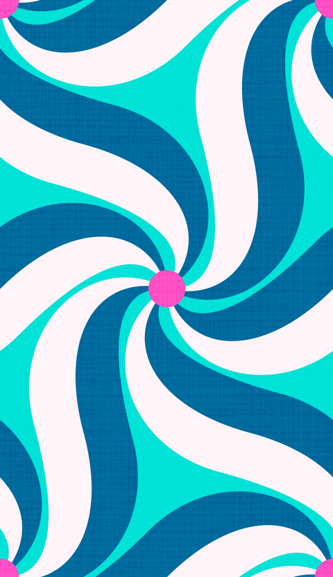 Pink Aegean Blue Teal Cyan White