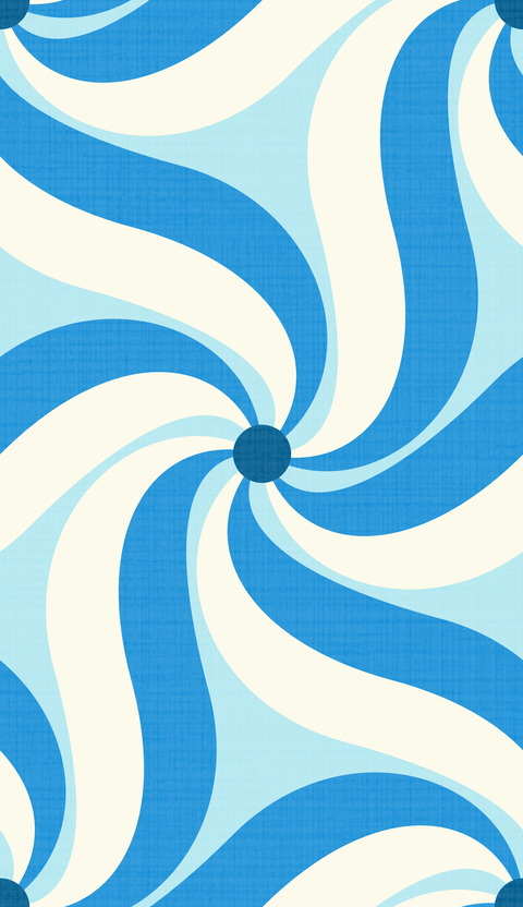 Coastal Ocean Blue Cream White