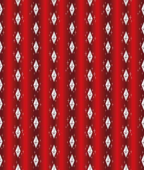 Silver and Red Foil