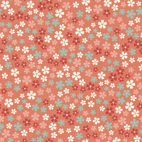 Peach Coral Mint Green