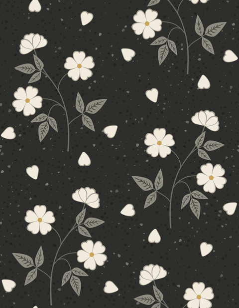 Cream on Charcoal