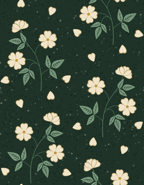 Moody Emerald and Gold