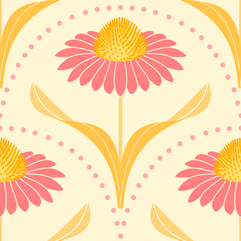 Cream - Pink, Yellow, Orange