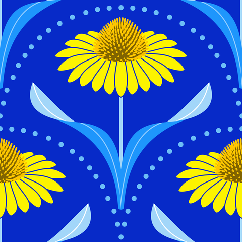 Blue - Yellow, Orange, Light Blue