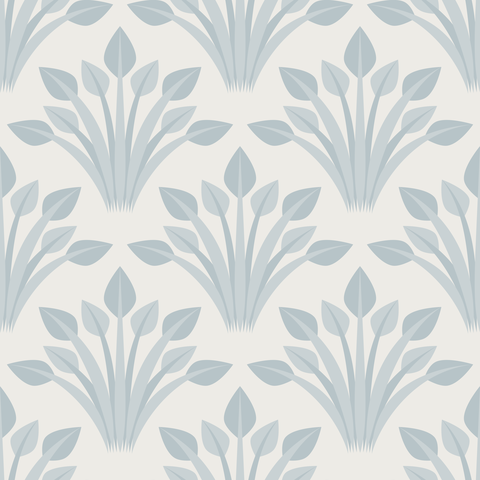 Muted Silver Blue Grey Off White