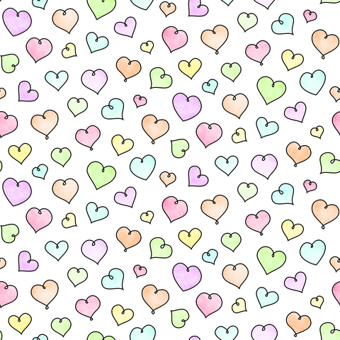 Rainbow Watercolor and White