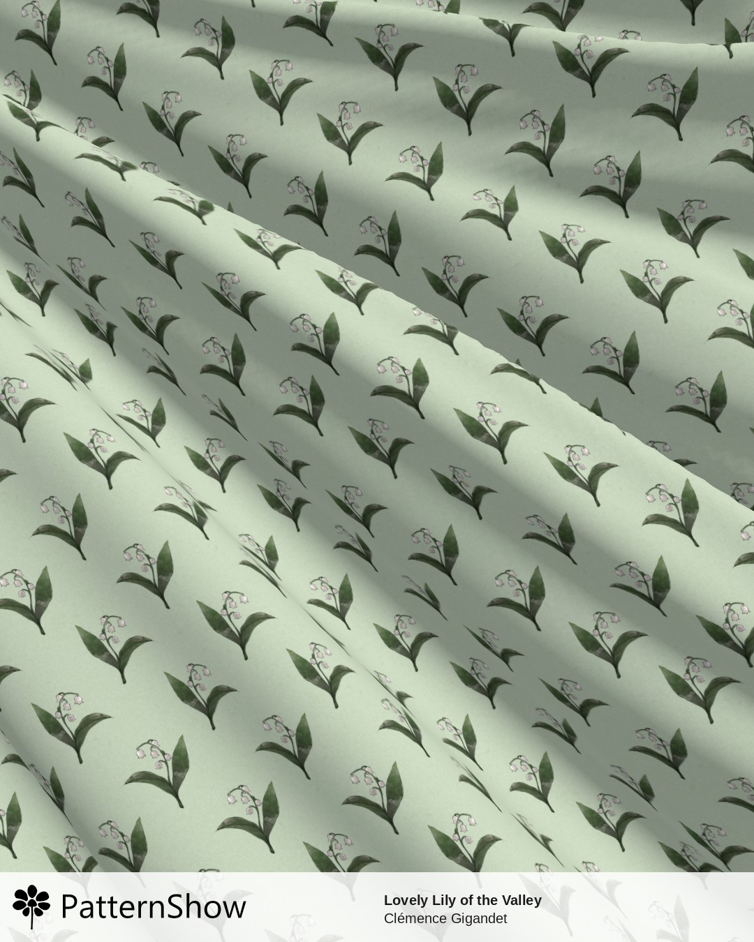 Lovely Lily of the Valley - Light Tea Green
