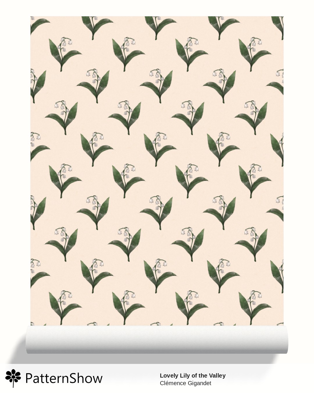 Lovely Lily of the Valley wallpaper - Vanilla Cream
