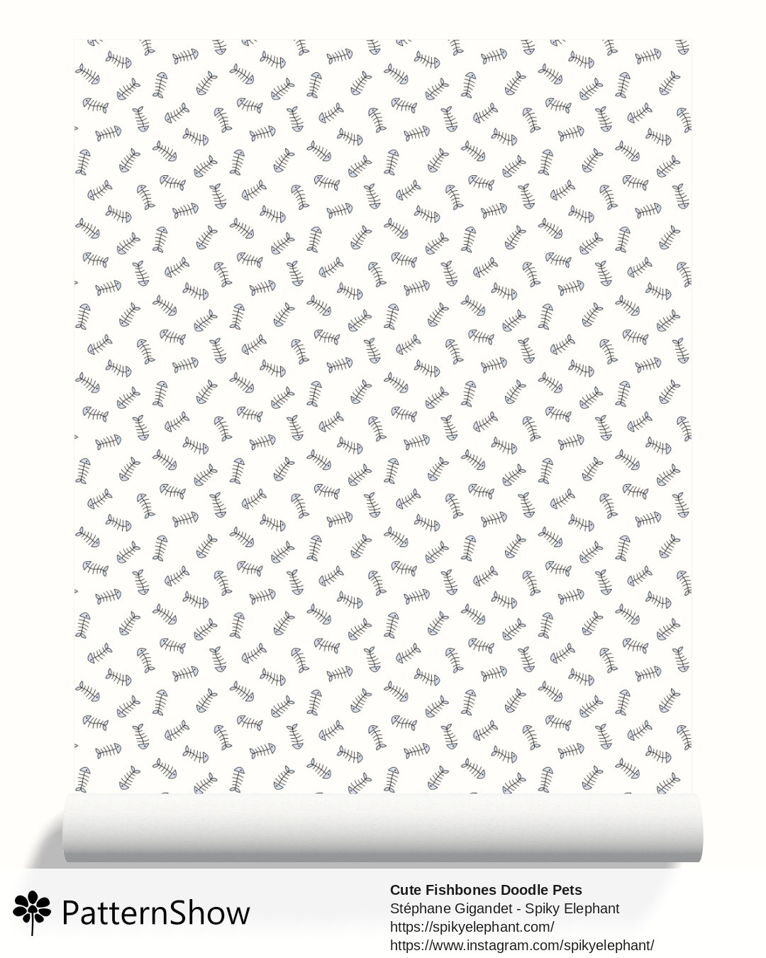 Cute Fishbones Doodle Pets wallpaper - cat-faces-doodles-fishbones.white-background.3600x3600