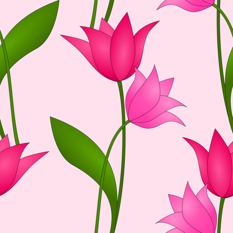 Magenta Red Rose Pink on Light Pink