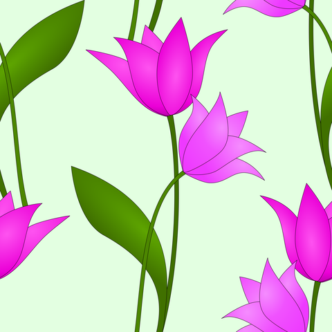 Purple Mauve Pink Violet on Light Mint Green