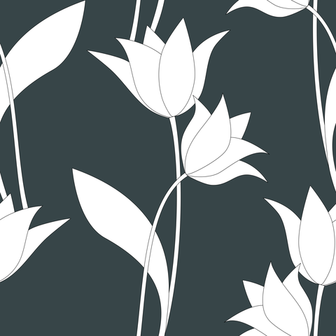 White on Dark Grey Teal