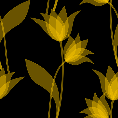 Golden Yellow on Black