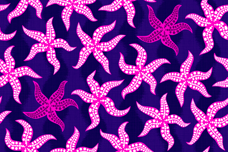 Hot Pink Purple White Navy Blue