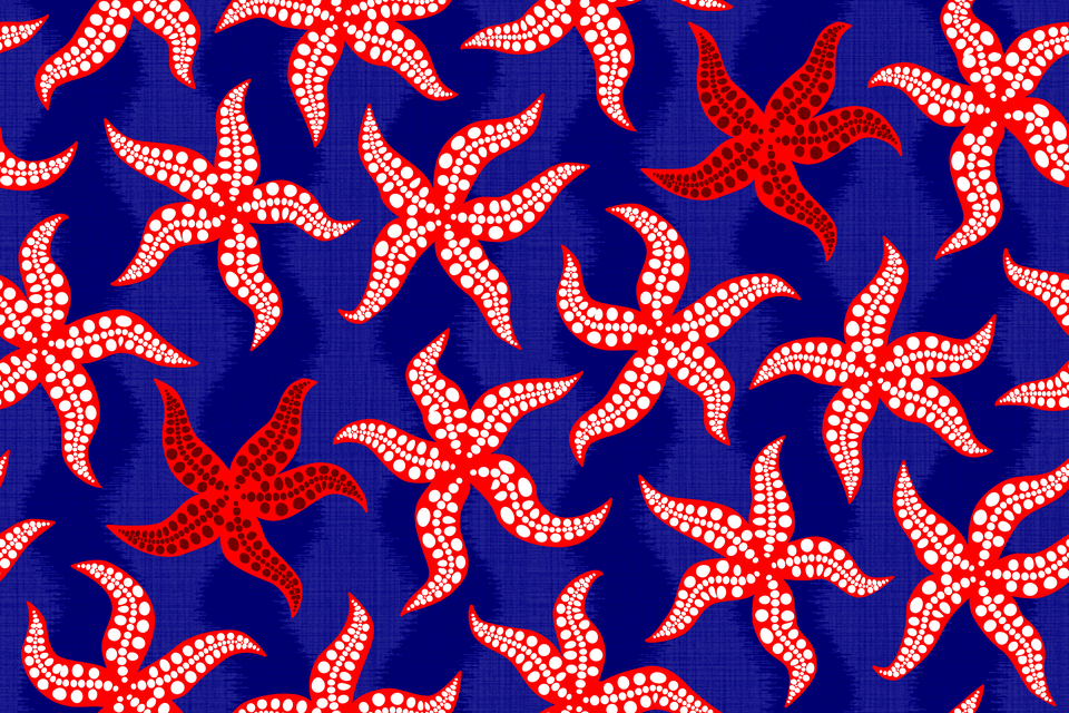 Vibrant Red White Blue