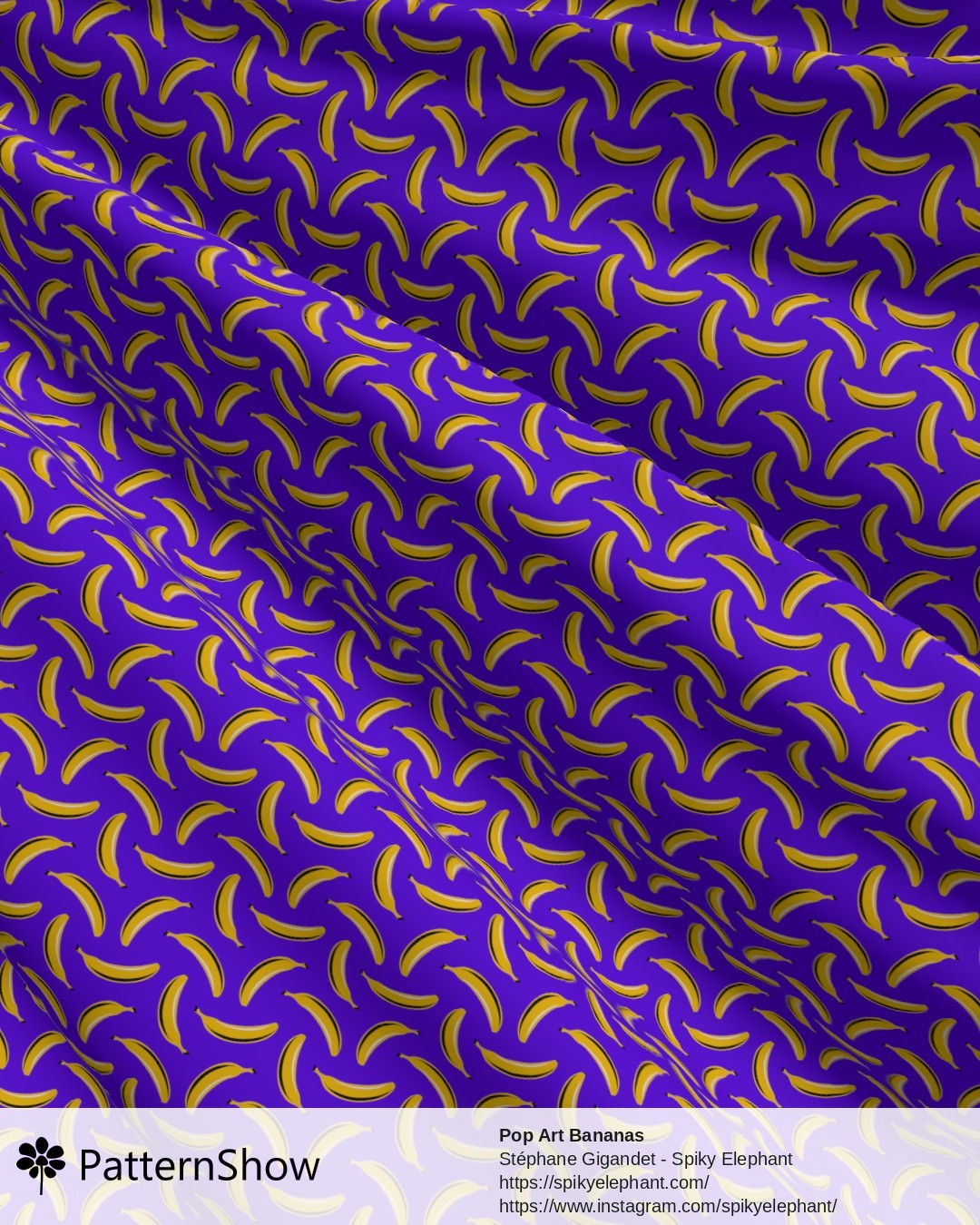 Pop Art Bananas - Purple