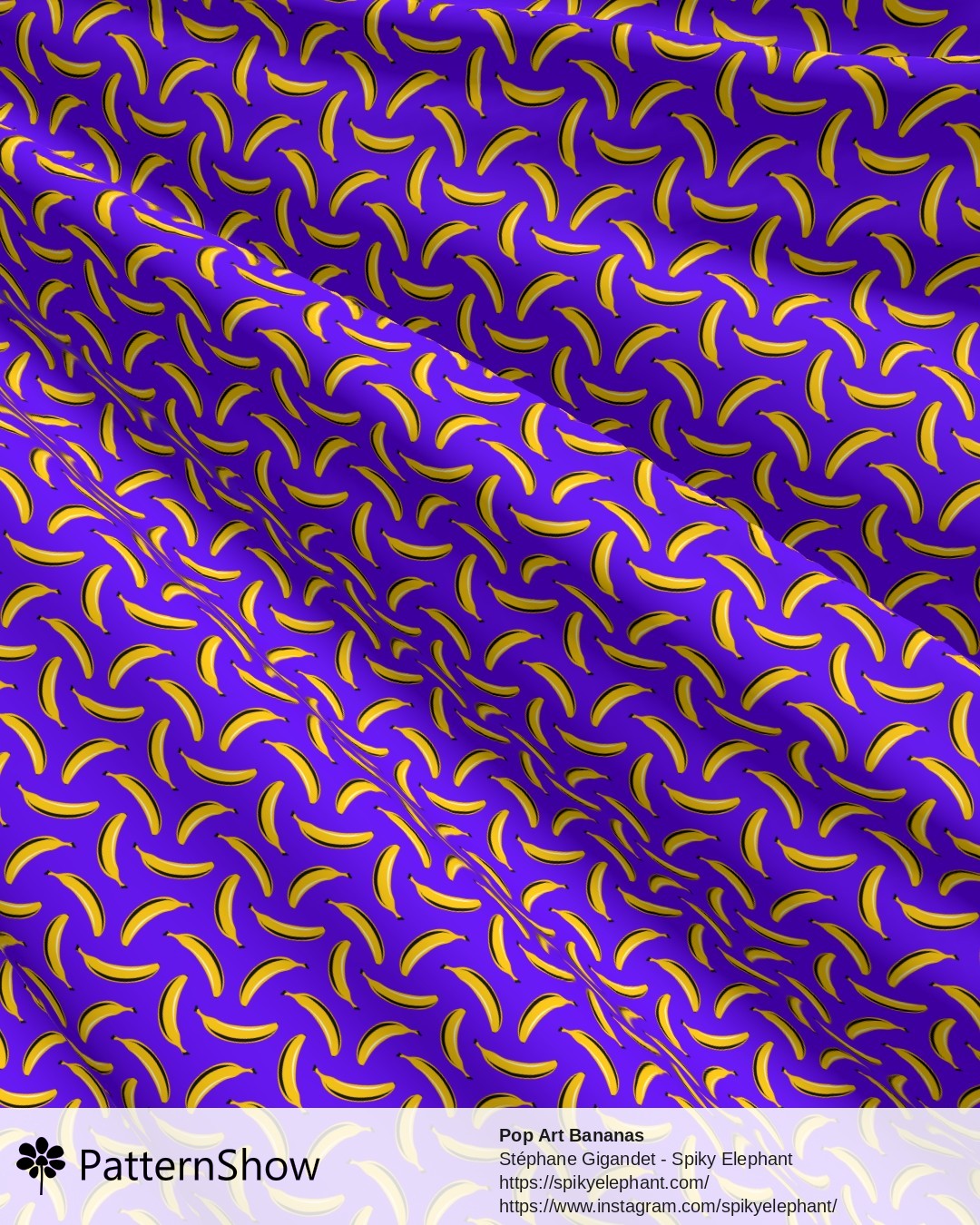 Pop Art Bananas - Purple