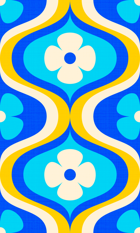 retro-groovy-ogee-flowers.blue-yellow.3600x6000