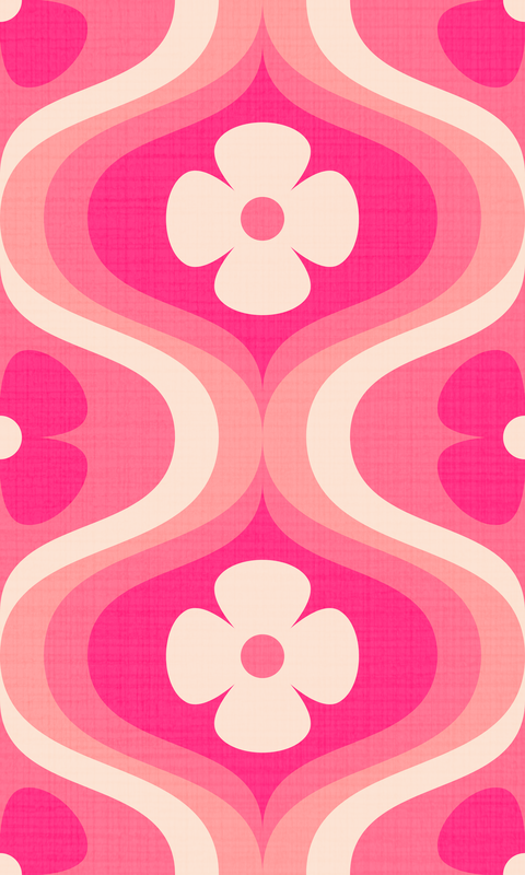 Magenta, Girly Pink, White Cream