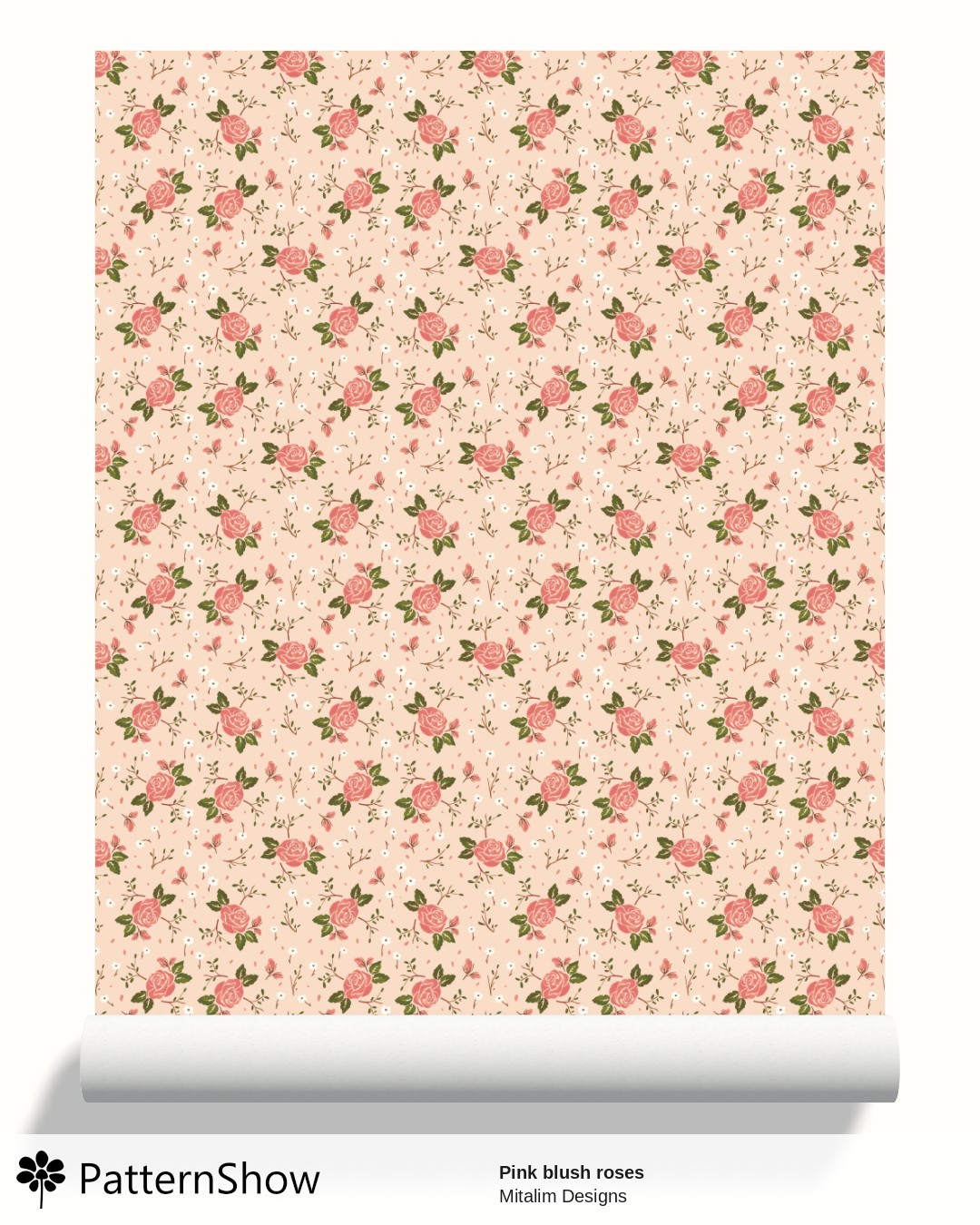 Pink blush roses wallpaper - Pink,blush ,green,neutral