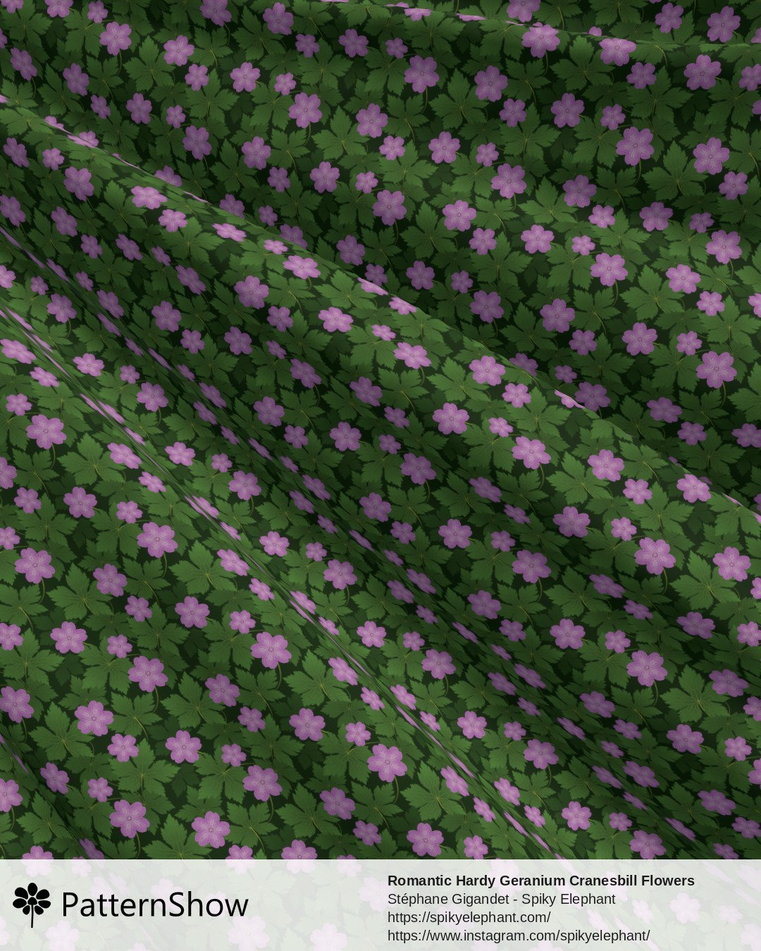 Romantic Hardy Geranium Cranesbill Flowers with Delicate Leaves - hardy-geraniums.pink-green-background.3600x7200