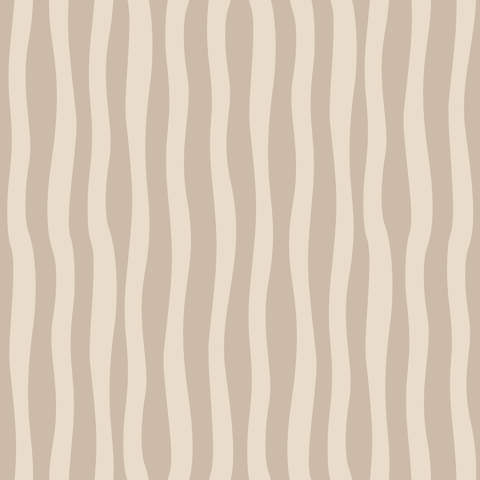 Beige Wavy Vertical Stripes Organic Noodle Blender Pattern