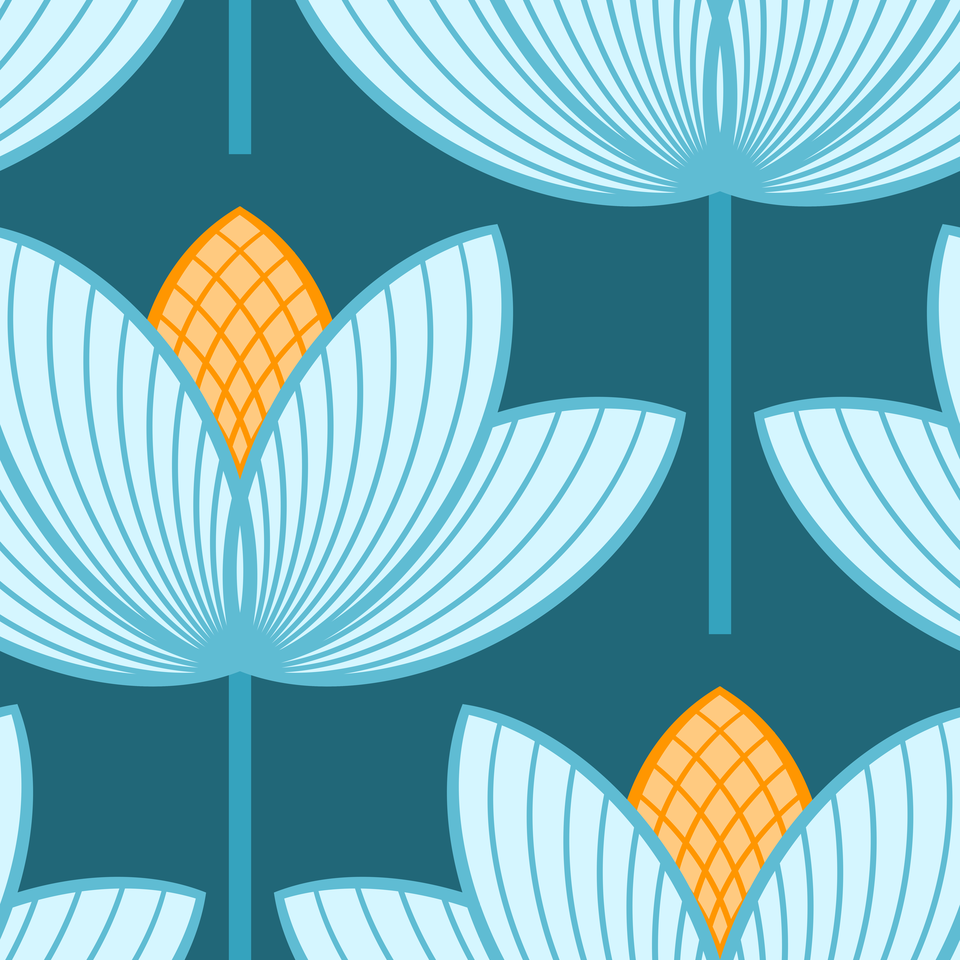 Teal Blue Cyan Orange