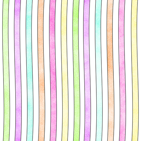 Rainbow Pastel Colors on White